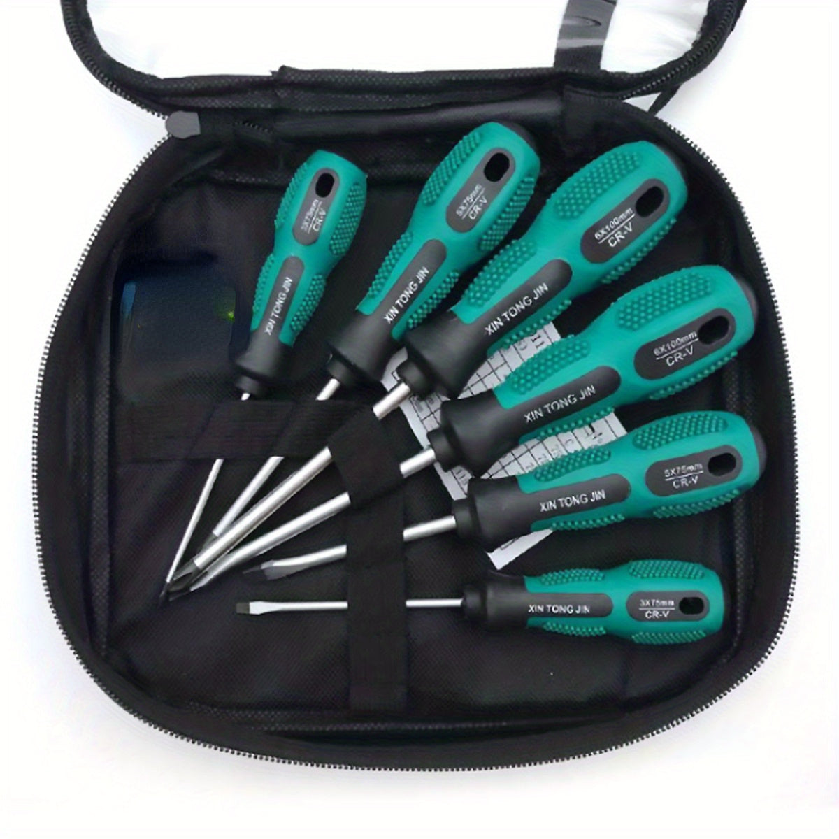 Professional Magnetic Screwdriver Set with 5 Flat Head and 4 Phillips Tips - Non-Slip Chrome Vanadium Steel, Ideal for Repair and Craft Projects, Includes Durable Storage Case, Craft Tool Kit|Sleek Tool Design|Magnetic Tip Holder, Screwdriver Set