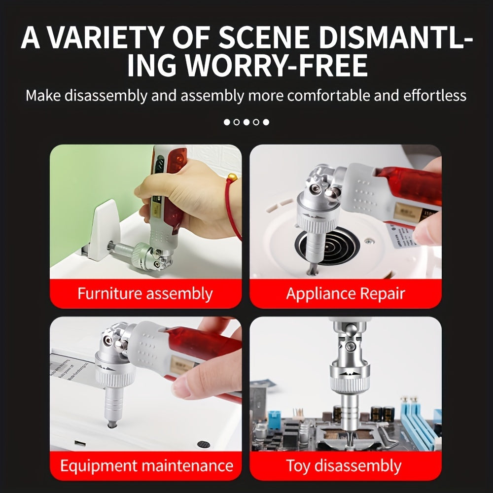 Mr Tools 15in 1 Portable Precision Ratchet Screwdriver Set with Magnetic Bit, Multifunctional Repair Tool Combination Tool, Birthday Gifts Christmas Gifts
