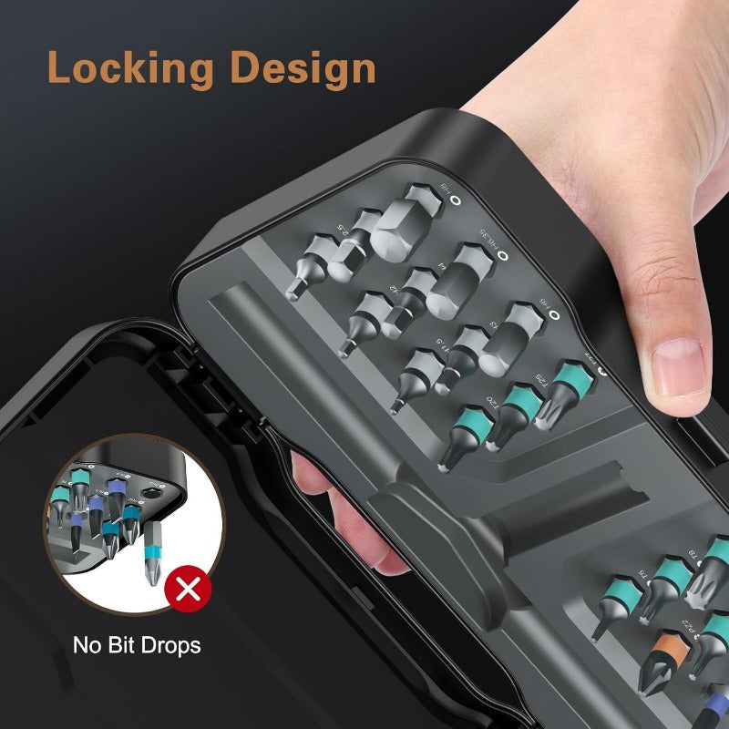 24in 1 Magnetic Screwdriver Set, DIY Ratchet Screwdriver Set, Multi Bit Magnetic Drive Set with Detachable Ratchet Handle, Portable Precision Repair Tool Kit for Funiture Computer Bicycle