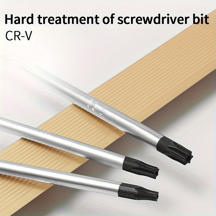 [Magnetic Hex Socket Screwdrivers] 6+1pc WEILIGU Magnetic Hex Socket Screwdrivers Set - 300mm/12inch Length, Chrome Vanadium Steel Heads - for Home Renovation, Manual Tool, No Battery Required