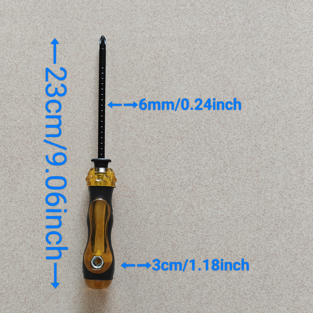 2-in-1 Magnetic Manual Screwdriver -Phillips & Flathead Tips -Delivers Stronger Torque