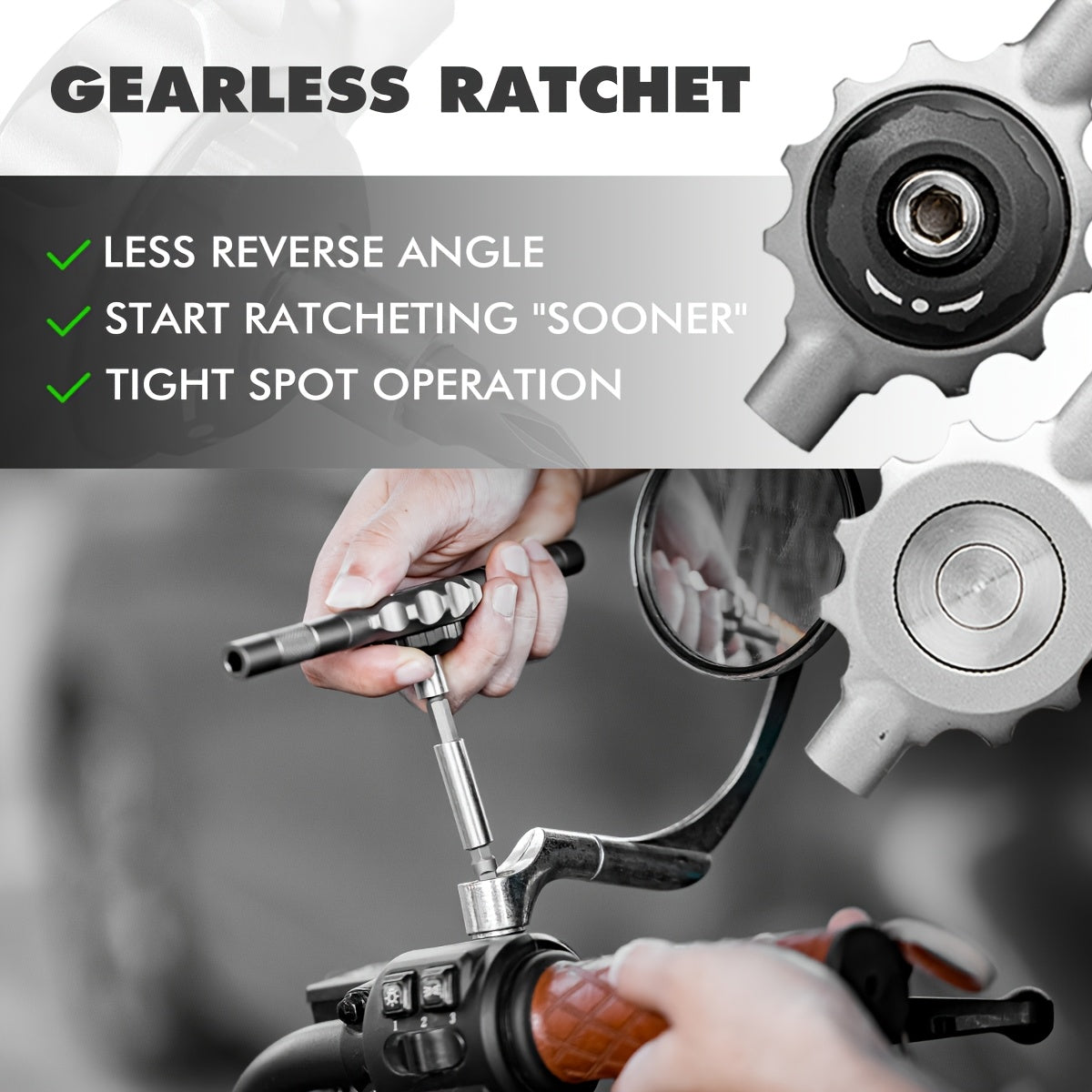 64in 1 Magnetic Gearless Ratchet Screwdriver Bit Set - Flat Handle for Narrow Space, 1/4 Inch Bit Set*27, Crv Nut Drivers*16, 4mm Bit Set*8 - Suitable for Repairing Mobile Phones, Computers, Cameras, Home Appliances, Furniture, Bicycles, Etc