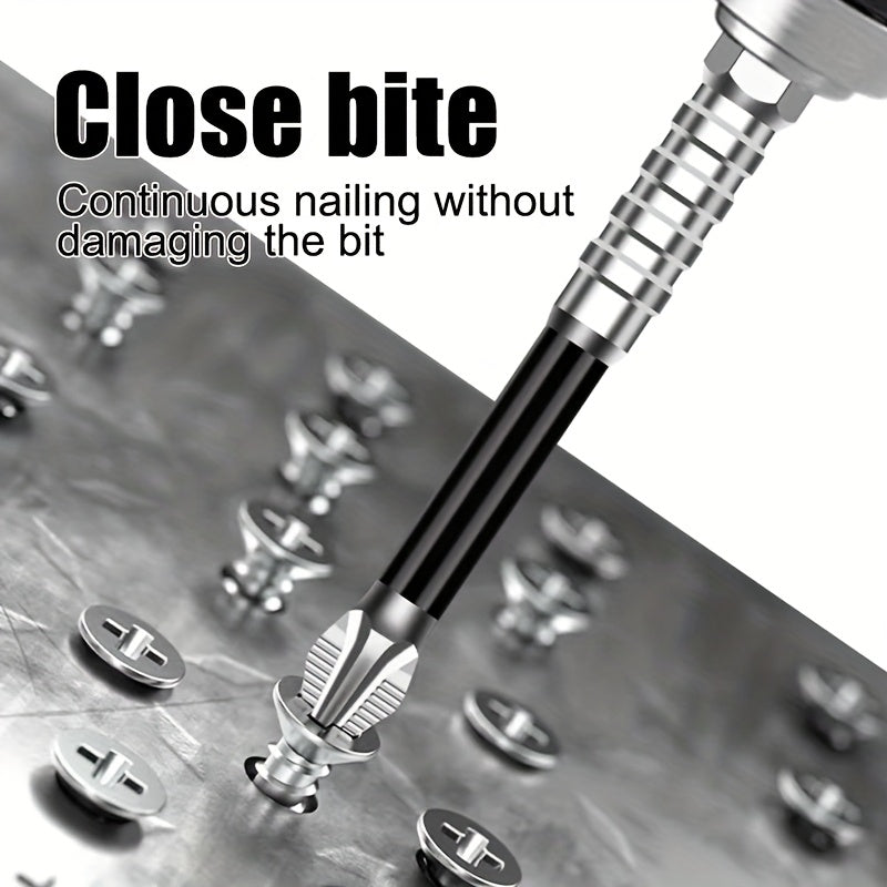 9pcs Magnetic Cross Screwdriver Bit Set, Industrial Grade Impact Resistant, K5 Alloy Steel Hex Shank Drill Bits for Electric Screwdrivers, Power Drill, Hand Drill - No Battery Required, Screwdrivers for Electric Drills