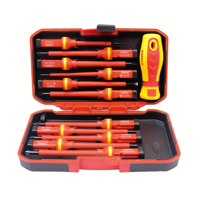 12pcs Screwdriver Set with Phillips and Slotted Bits