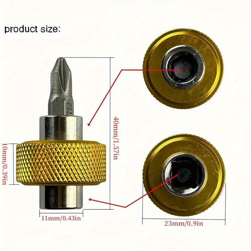 3pcs Mini Finger Screwdriver Set with Reversible Ratchet Wrench & Short Handle - 1/4" Drive, Compact & Lightweight for Tight Spaces, Multi-Surface Use (Plastic/Glass/Metal) - Ideal for DIY, Electronics, Automotive Repair - Durable Aluminum Construction,