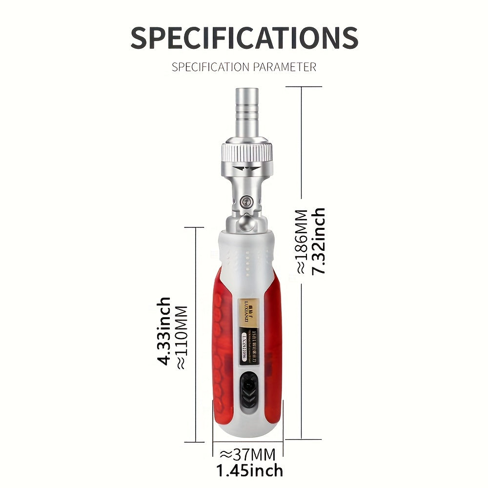 Mr Tools 15in 1 Portable Precision Ratchet Screwdriver Set with Magnetic Bit, Multifunctional Repair Tool Combination Tool, Birthday Gifts Christmas Gifts