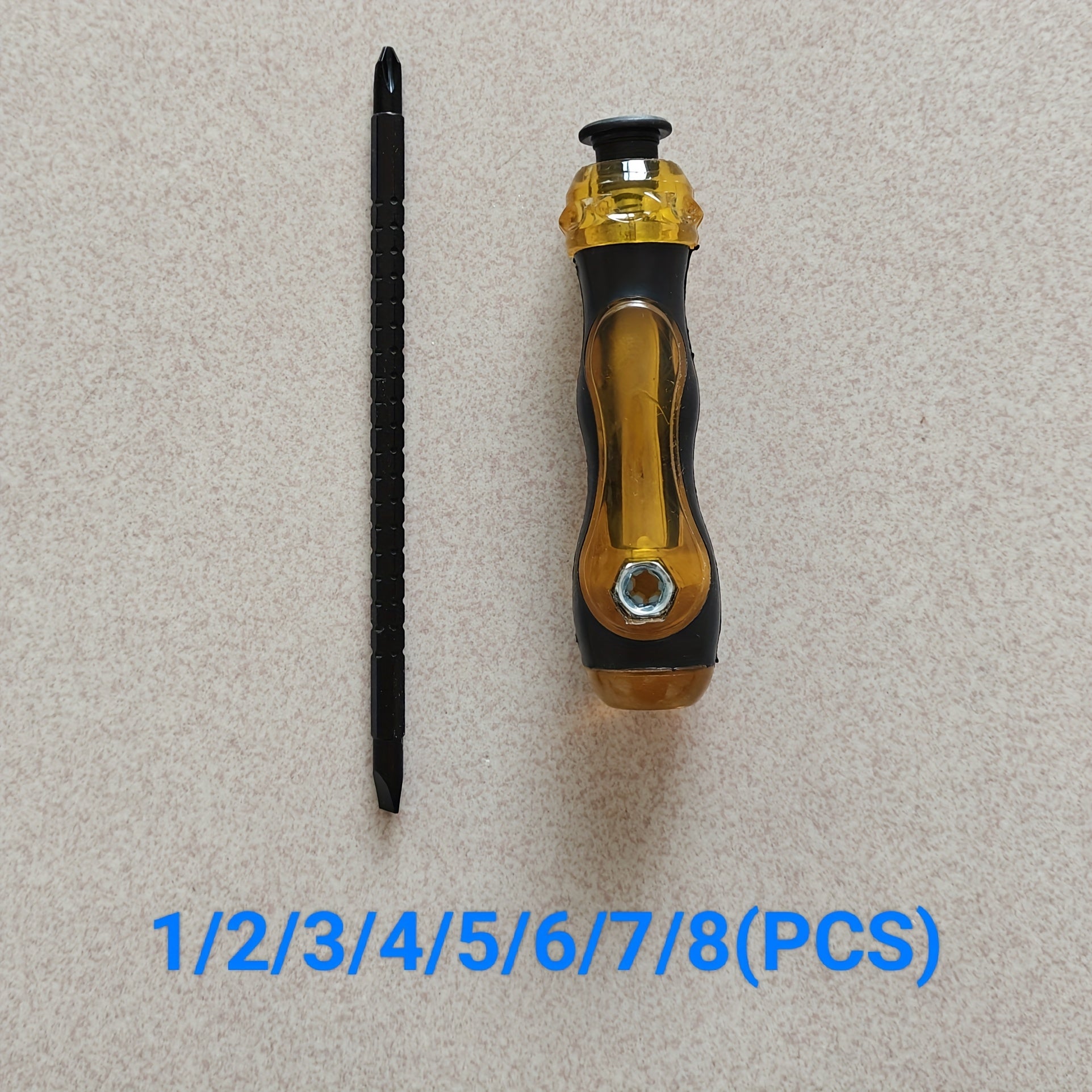 2-in-1 Magnetic Manual Screwdriver -Phillips & Flathead Tips -Delivers Stronger Torque
