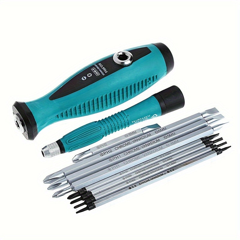 [Magnetic Screwdriver] 10pcs Multi Function Magnetic Screwdriver Set | S Slit Set Repair Multi Hand Tool