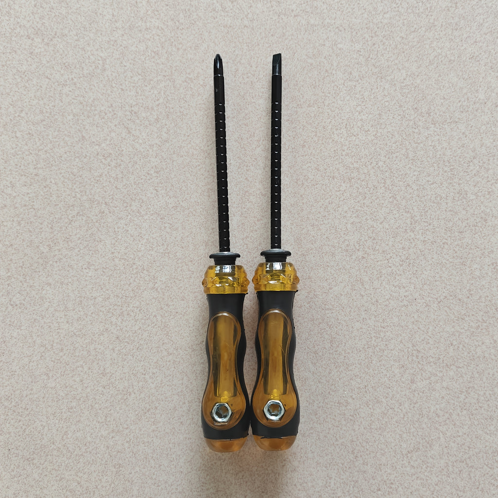 2-in-1 Magnetic Manual Screwdriver -Phillips & Flathead Tips -Delivers Stronger Torque