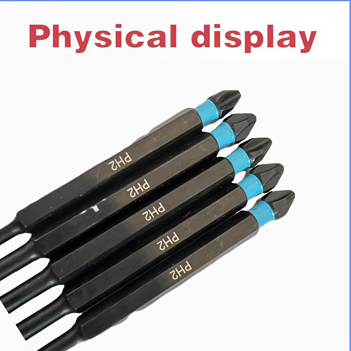 [5pcs Magnetic Screwdriver] 5pcs 6-inch High Torque Magnetic Screwdriver Set, S2 Alloy Steel, Double Head Design, PH2 and SQ2, Industrial Grade, No Battery Required